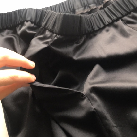 NWT Eileen Fisher Holiday Silky Dress Eco-friendly Black Pull-on Pants - Picture 15 of 16